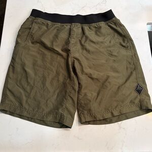 Prana Men's Olive Athletic Shorts